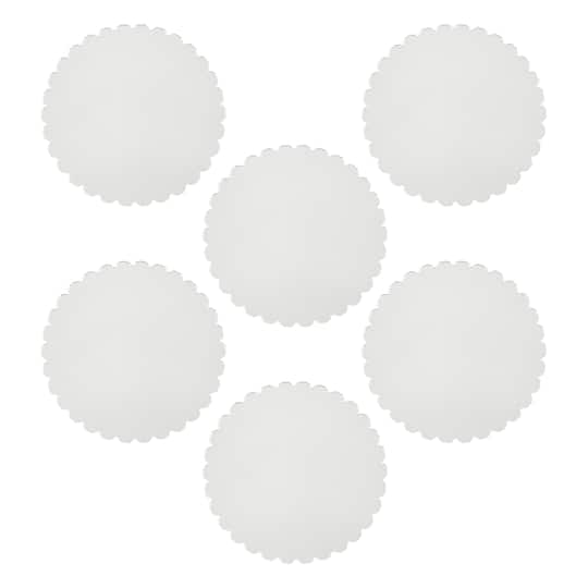 4" Scalloped Acrylic Blanks, 6ct. by Make Market®